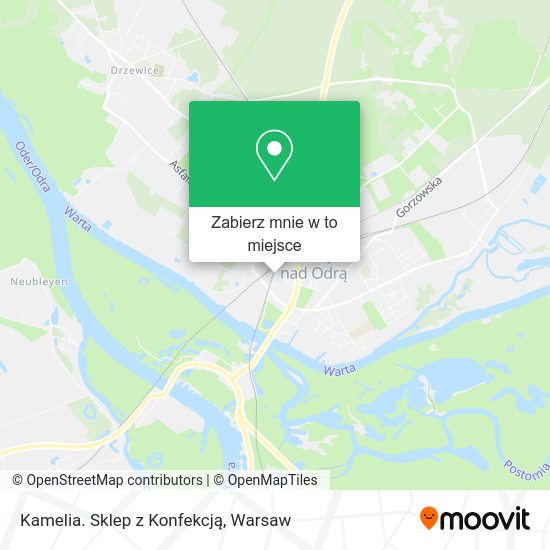 Mapa Kamelia. Sklep z Konfekcją