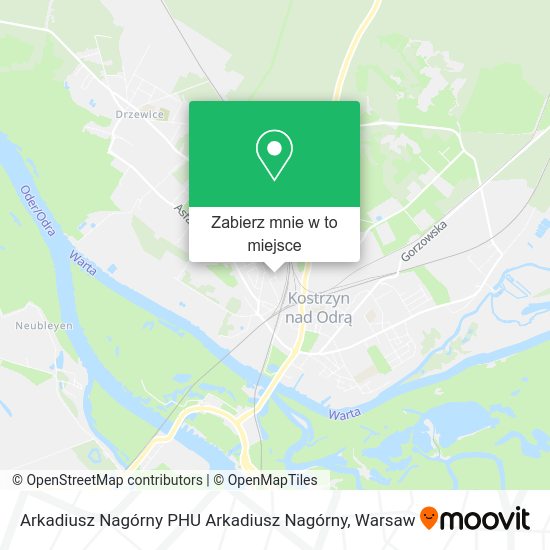 Mapa Arkadiusz Nagórny PHU Arkadiusz Nagórny