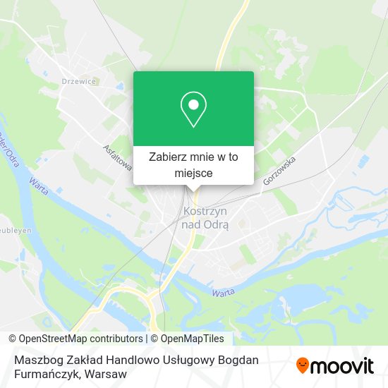 Mapa Maszbog Zakład Handlowo Usługowy Bogdan Furmańczyk