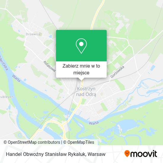 Mapa Handel Obwoźny Stanisław Rykaluk