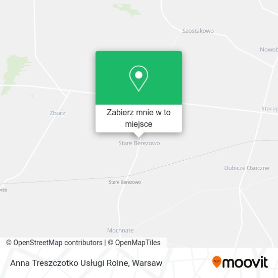 Mapa Anna Treszczotko Usługi Rolne