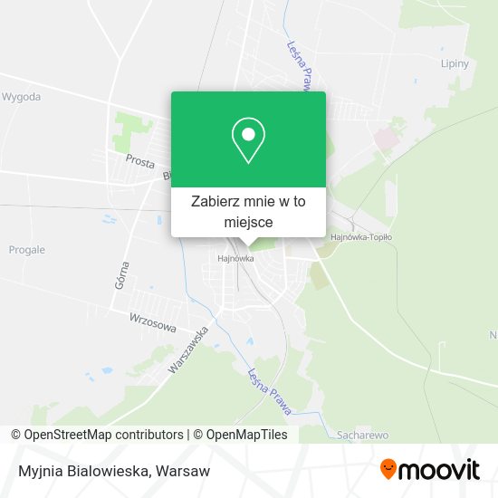 Mapa Myjnia Bialowieska