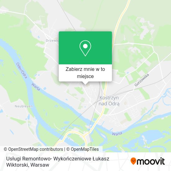 Mapa Usługi Remontowo- Wykończeniowe Łukasz Wiktorski