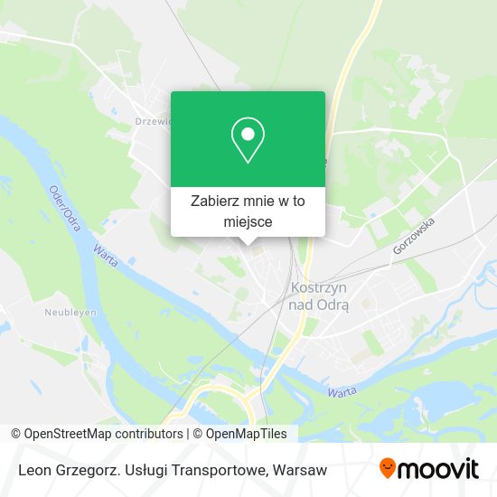 Mapa Leon Grzegorz. Usługi Transportowe