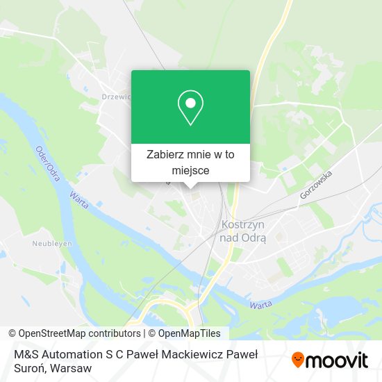 Mapa M&S Automation S C Paweł Mackiewicz Paweł Suroń