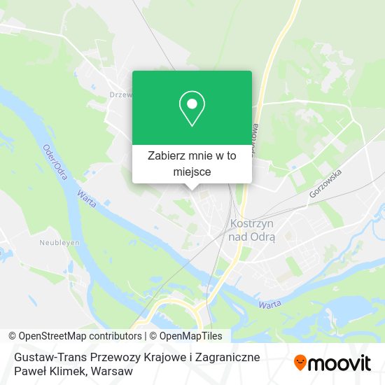 Mapa Gustaw-Trans Przewozy Krajowe i Zagraniczne Paweł Klimek