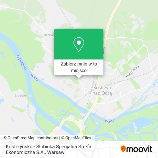 Mapa Kostrzyńsko - Słubicka Specjalna Strefa Ekonomiczna S.A.