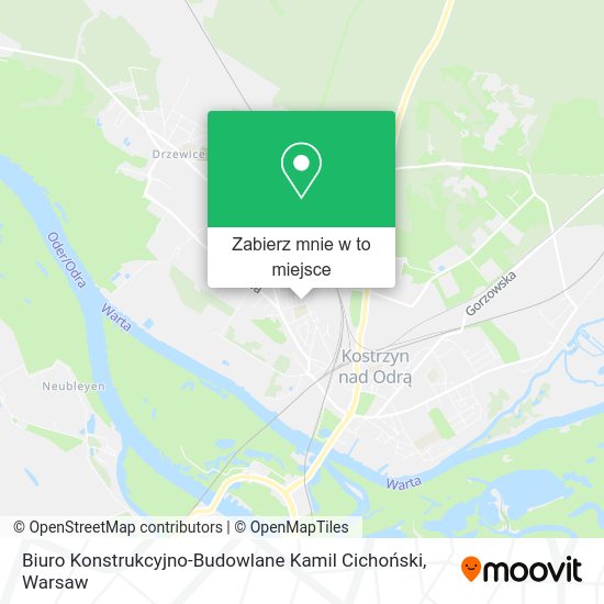 Mapa Biuro Konstrukcyjno-Budowlane Kamil Cichoński