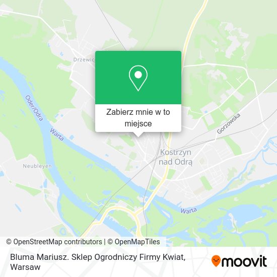 Mapa Bluma Mariusz. Sklep Ogrodniczy Firmy Kwiat