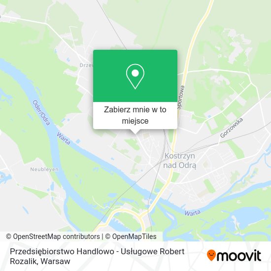 Mapa Przedsiębiorstwo Handlowo - Usługowe Robert Rozalik