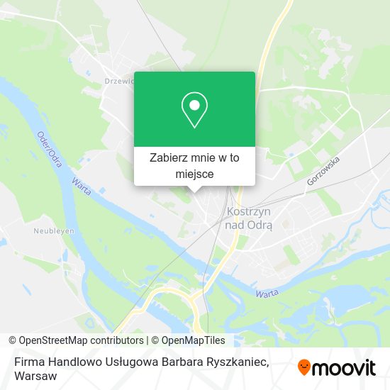 Mapa Firma Handlowo Usługowa Barbara Ryszkaniec