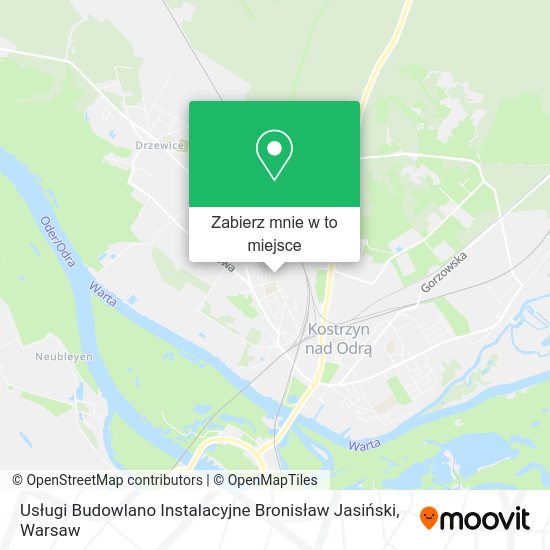 Mapa Usługi Budowlano Instalacyjne Bronisław Jasiński