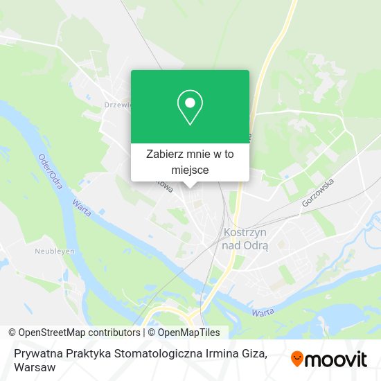 Mapa Prywatna Praktyka Stomatologiczna Irmina Giza