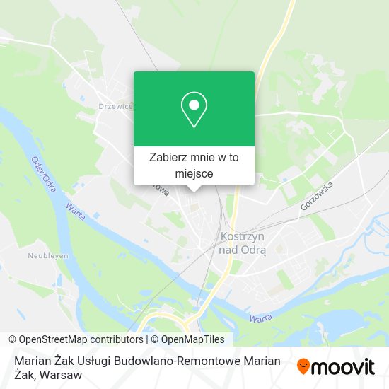 Mapa Marian Żak Usługi Budowlano-Remontowe Marian Żak