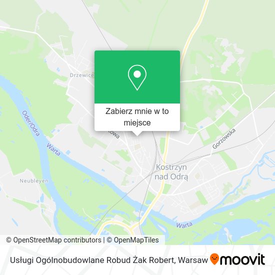 Mapa Usługi Ogólnobudowlane Robud Żak Robert