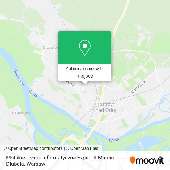 Mapa Mobilne Usługi Informatyczne Expert It Marcin Dłubała