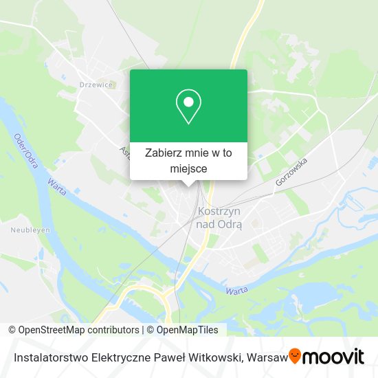 Mapa Instalatorstwo Elektryczne Paweł Witkowski