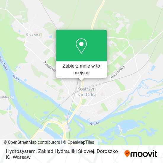 Mapa Hydrosystem. Zakład Hydrauliki Siłowej. Doroszko K.