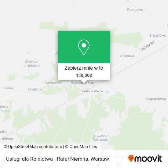 Mapa Usługi dla Rolnictwa - Rafał Niemira