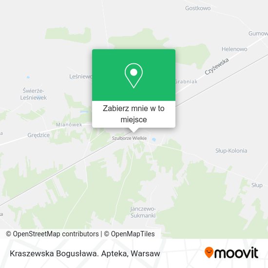 Mapa Kraszewska Bogusława. Apteka