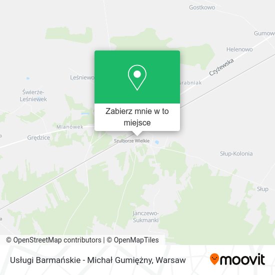 Mapa Usługi Barmańskie - Michał Gumiężny