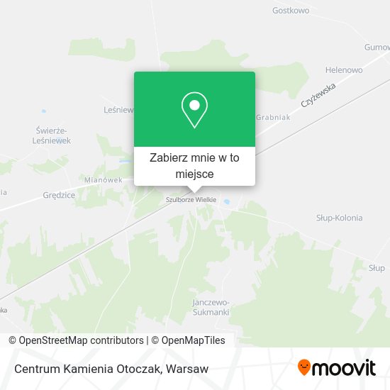 Mapa Centrum Kamienia Otoczak