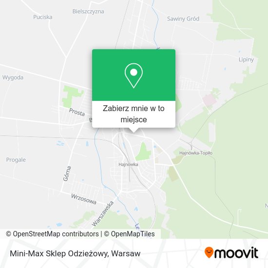 Mapa Mini-Max Sklep Odzieżowy