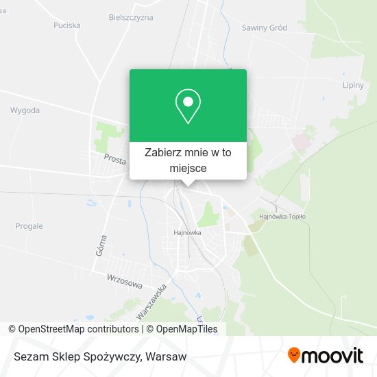 Mapa Sezam Sklep Spożywczy