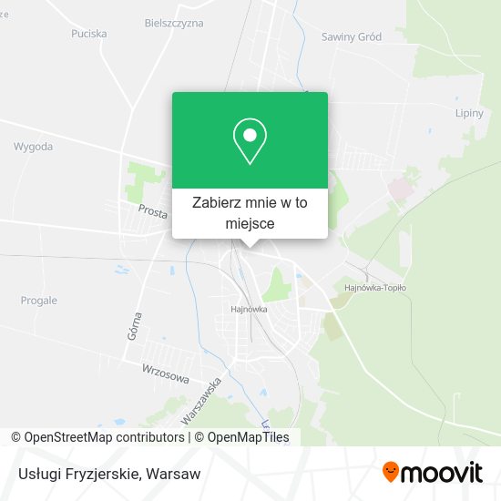 Mapa Usługi Fryzjerskie