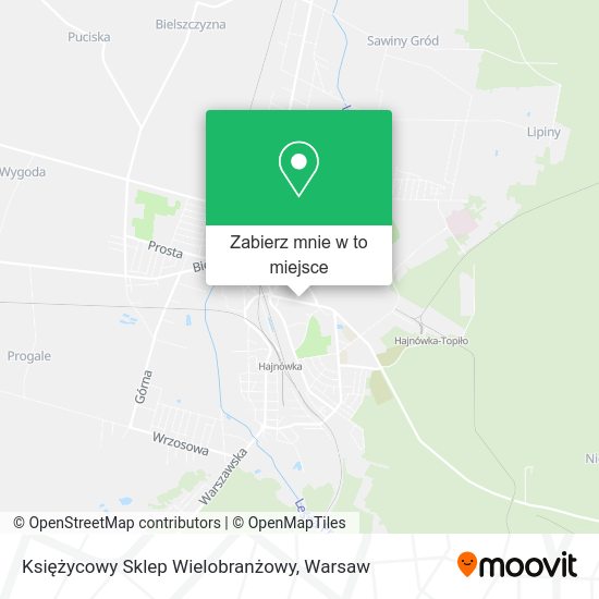 Mapa Księżycowy Sklep Wielobranżowy