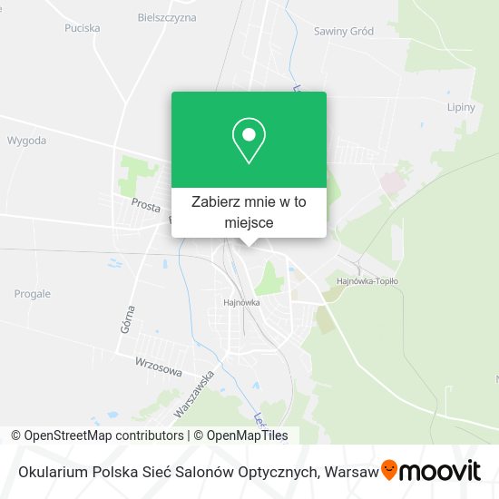 Mapa Okularium Polska Sieć Salonów Optycznych