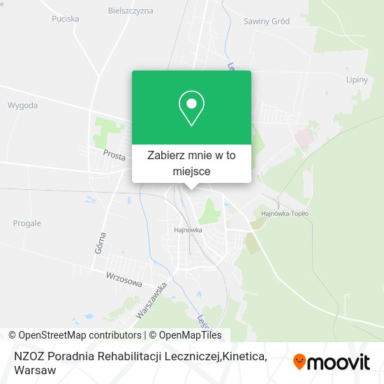 Mapa NZOZ Poradnia Rehabilitacji Leczniczej,Kinetica