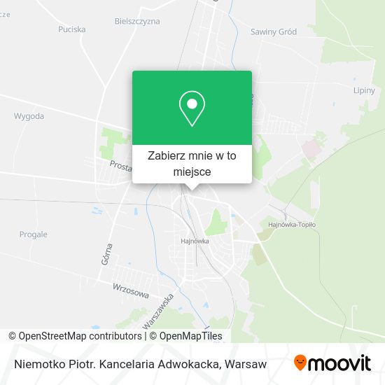 Mapa Niemotko Piotr. Kancelaria Adwokacka