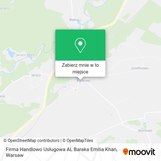 Mapa Firma Handlowo Usługowa AL Baraka Emilia Khan