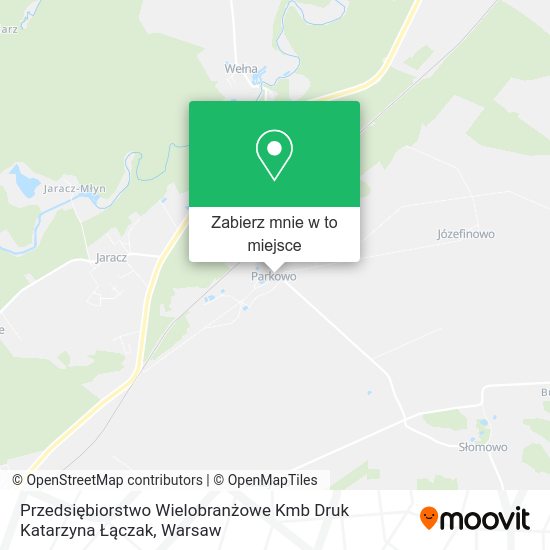 Mapa Przedsiębiorstwo Wielobranżowe Kmb Druk Katarzyna Łączak