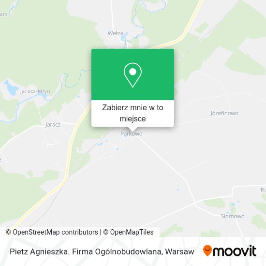 Mapa Pietz Agnieszka. Firma Ogólnobudowlana