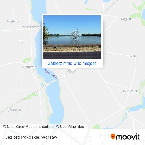 Mapa Jezioro Pakoskie