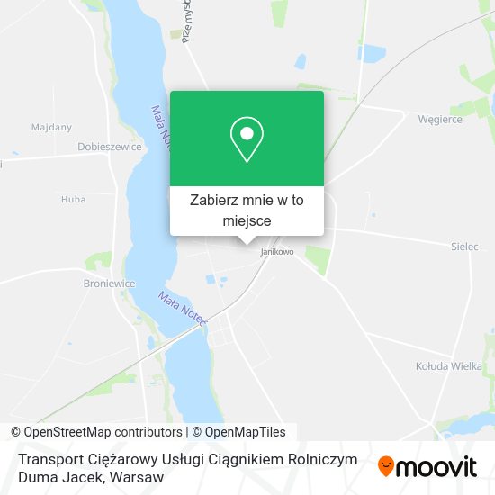 Mapa Transport Ciężarowy Usługi Ciągnikiem Rolniczym Duma Jacek