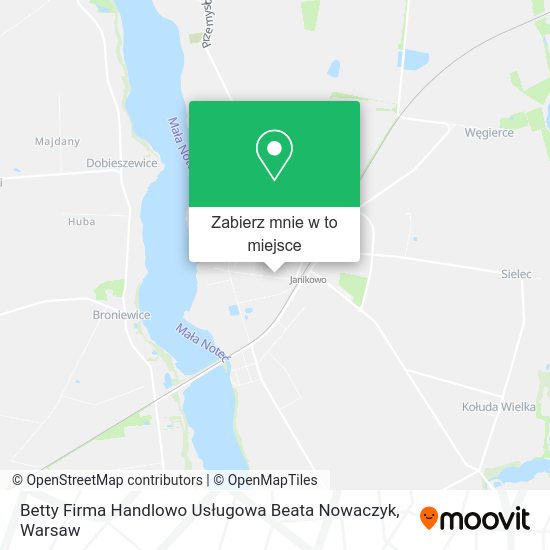 Mapa Betty Firma Handlowo Usługowa Beata Nowaczyk