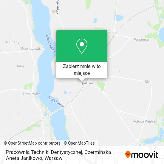 Mapa Pracownia Techniki Dentystycznej, Czermińska Aneta Janikowo