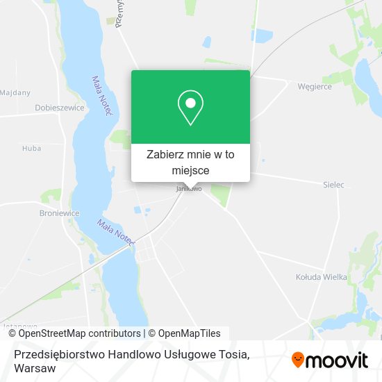 Mapa Przedsiębiorstwo Handlowo Usługowe Tosia