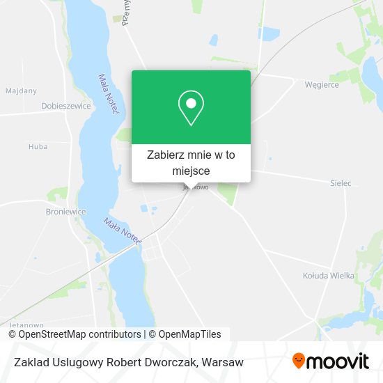 Mapa Zaklad Uslugowy Robert Dworczak