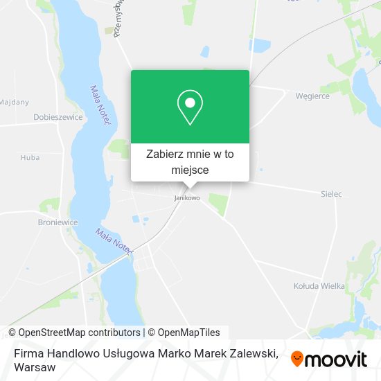 Mapa Firma Handlowo Usługowa Marko Marek Zalewski