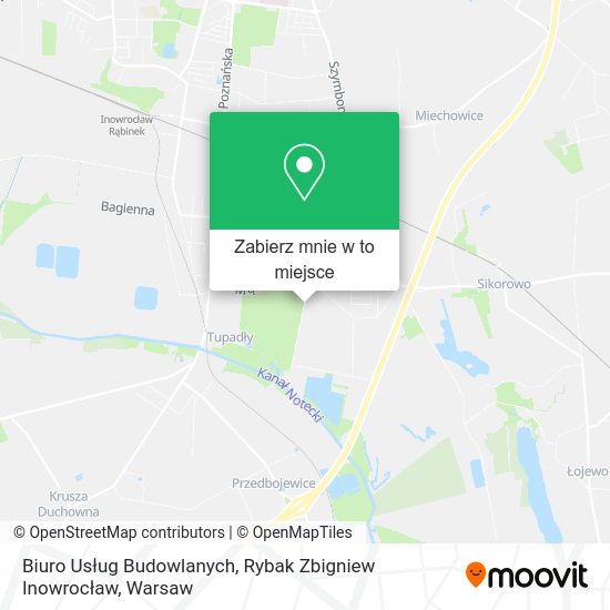 Mapa Biuro Usług Budowlanych, Rybak Zbigniew Inowrocław