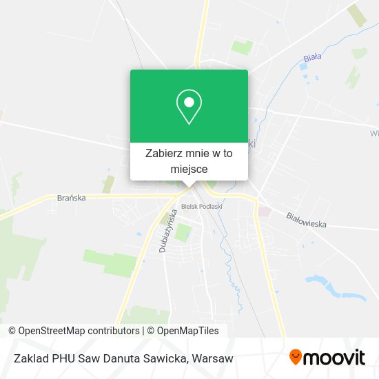 Mapa Zaklad PHU Saw Danuta Sawicka