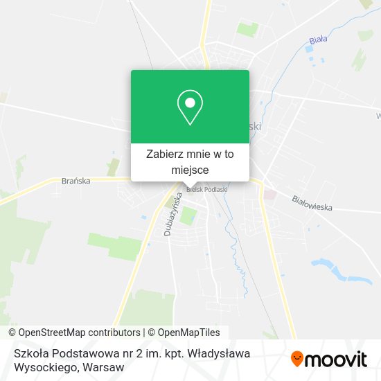 Mapa Szkoła Podstawowa nr 2 im. kpt. Władysława Wysockiego