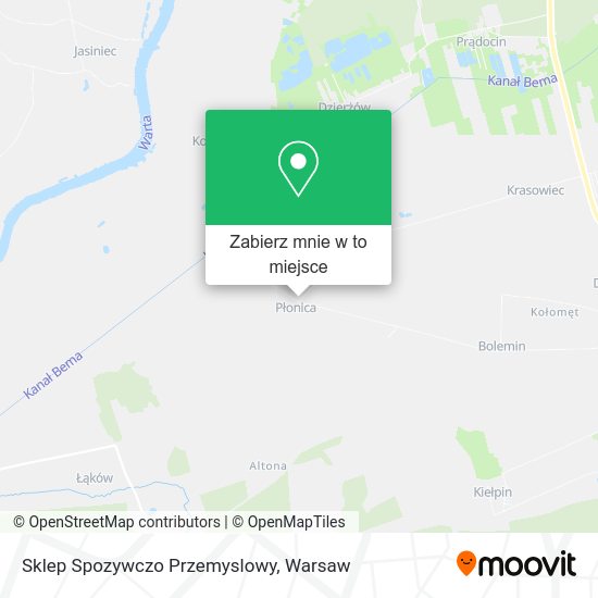 Mapa Sklep Spozywczo Przemyslowy