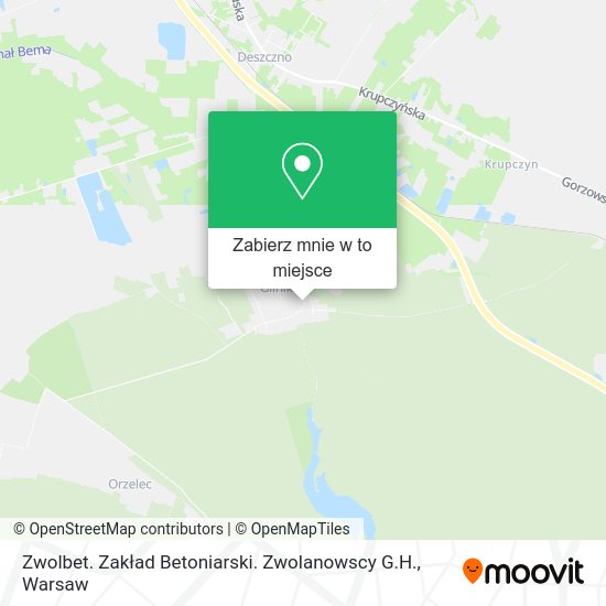 Mapa Zwolbet. Zakład Betoniarski. Zwolanowscy G.H.