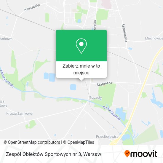 Mapa Zespół Obiektów Sportowych nr 3