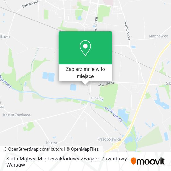 Mapa Soda Mątwy. Międzyzakładowy Związek Zawodowy